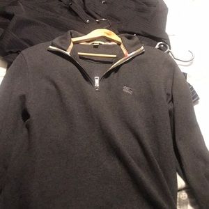 Burberry half zip sweater